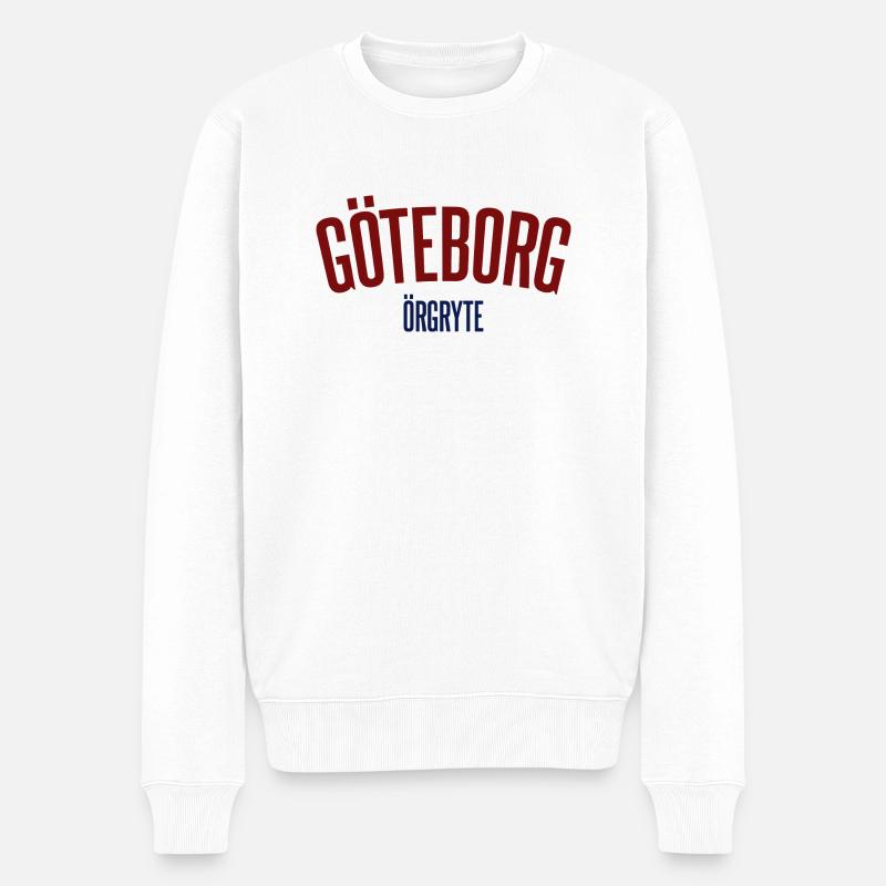 Göteborg Örgryte - Männer Premium Bio Pullover - Weiß