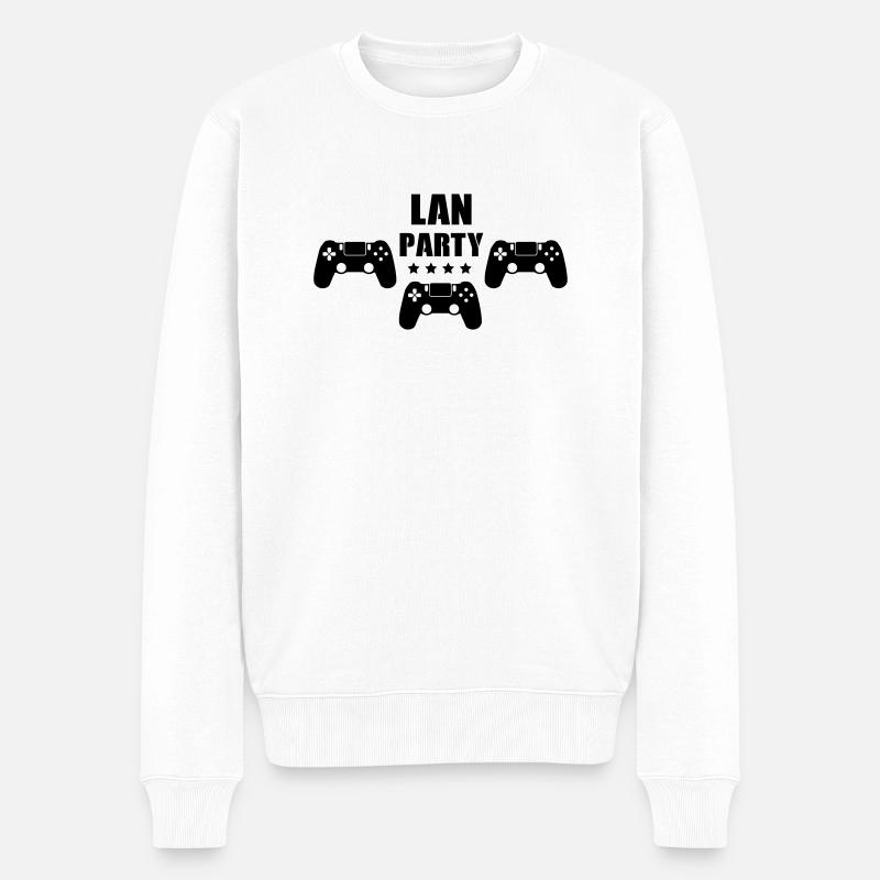 LAN Party - Pull Premium bio Homme - blanc