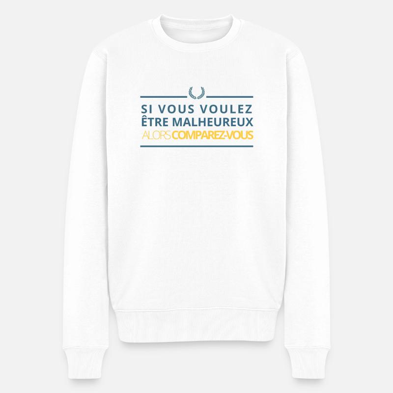 Comparez-vous - Pull Premium bio Homme - blanc