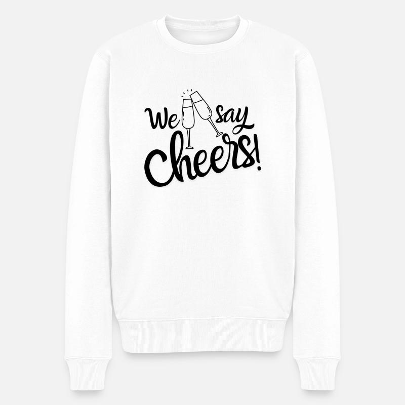 Kopie von Said - Männer Premium Bio Pullover - Weiß