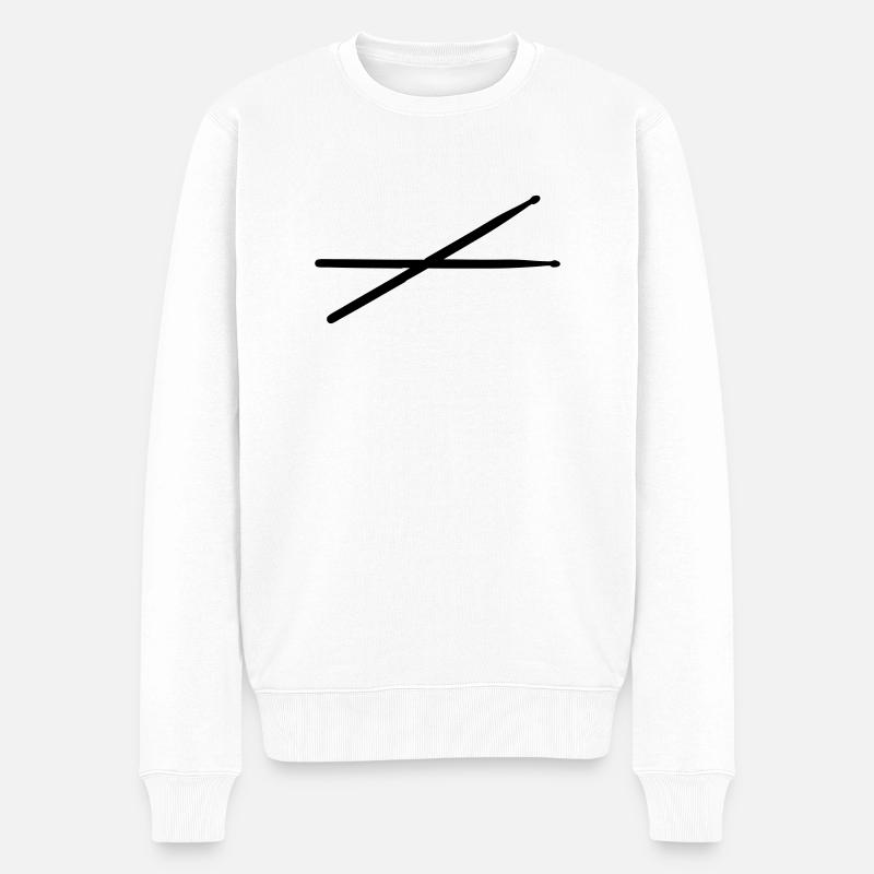 bâtons - Pull Premium bio Homme - blanc