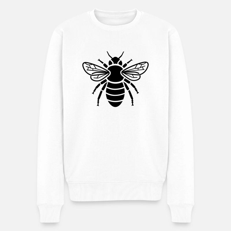 Abeille - insectes - Pull Premium bio Homme - blanc