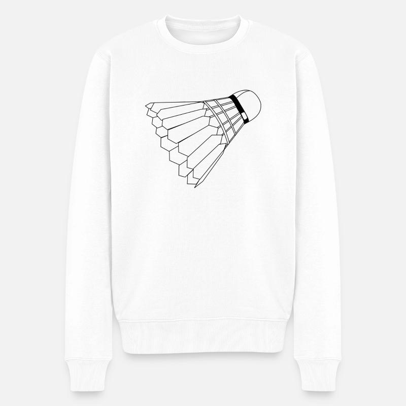 Federball - Männer Premium Bio Pullover - Weiß
