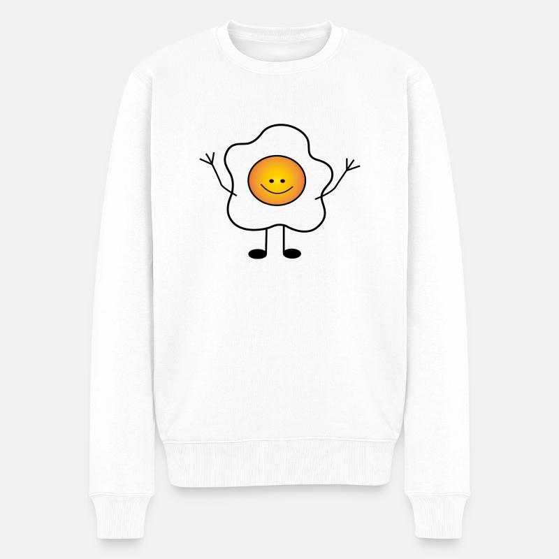 œuf - Pull Premium bio Homme - blanc