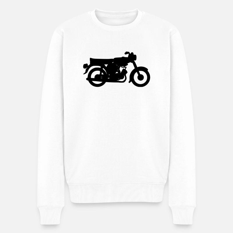 Le Simson S51 noir - Pull Premium bio Homme - blanc
