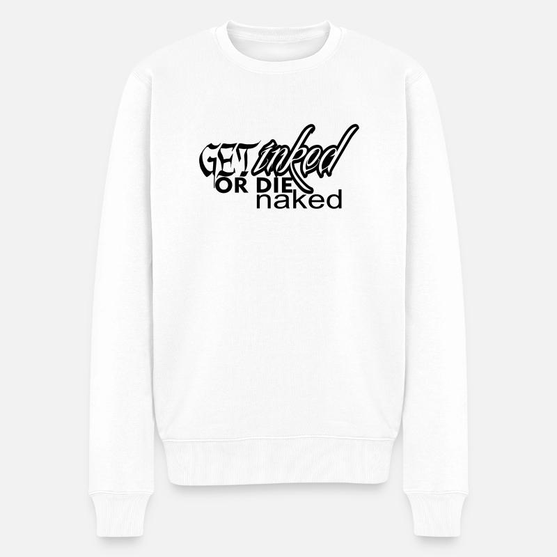 tatouage - Pull Premium bio Homme - blanc