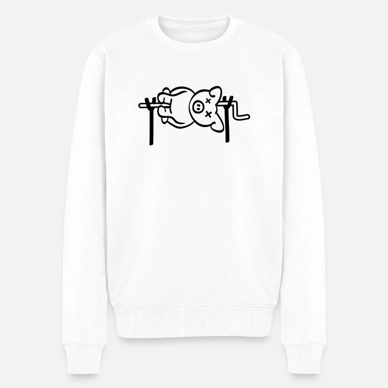 Pig Barbecue - Pull Premium bio Homme - blanc