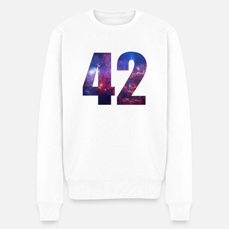 42 - Pull Premium bio Homme - blanc