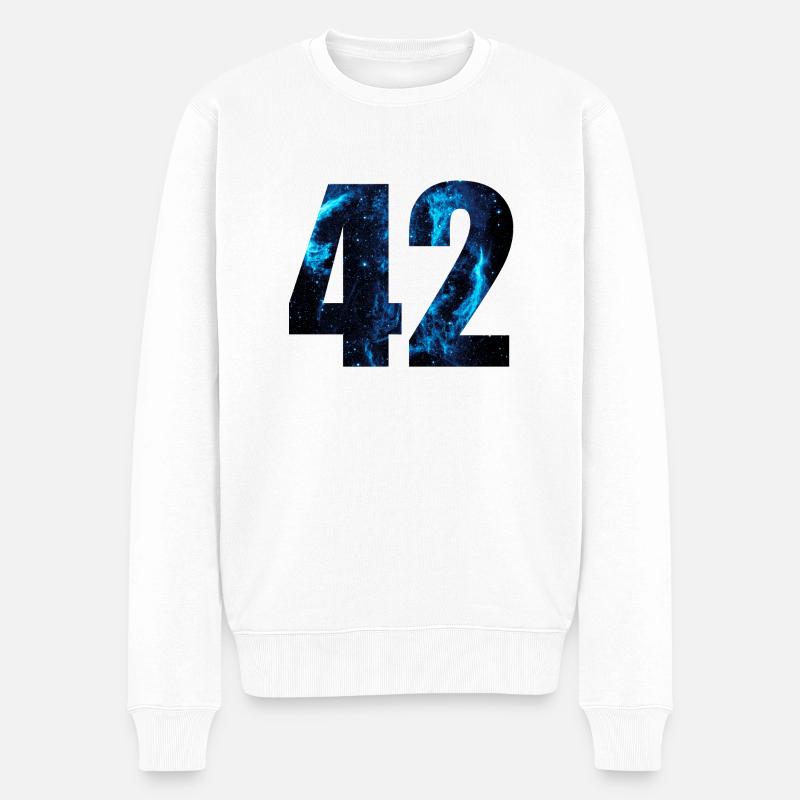 42 - Pull Premium bio Homme - blanc