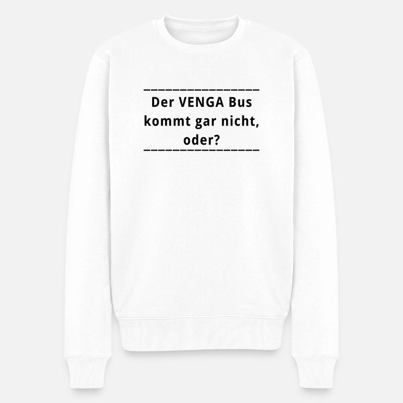 Venga Bus - Männer Premium Bio Pullover - Weiß