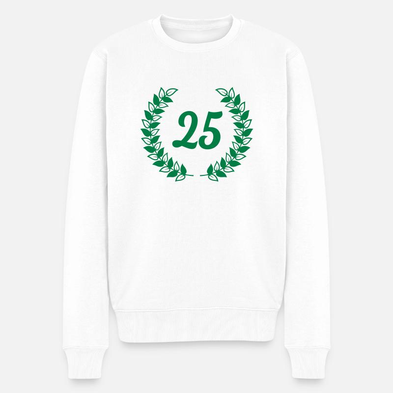 birthday anniversaire 25 vingt cinq - Pull Premium bio Homme - blanc