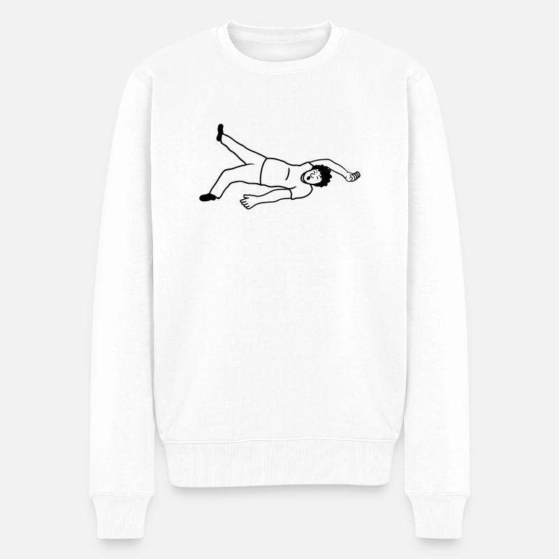 Homme évanoui endormi - Pull Premium bio Homme - blanc