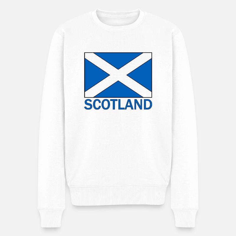 Écosse - Pull Premium bio Homme - blanc