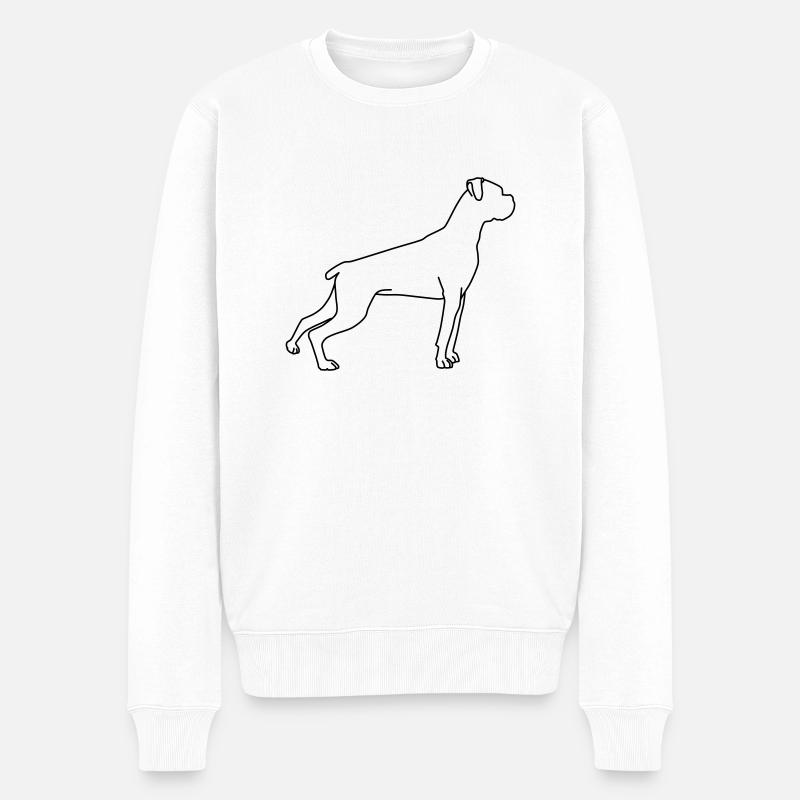 Boxer Lineart 1 - Pull Premium bio Homme - blanc