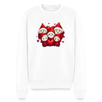 Christmas Halloween ghosts, a magic blending - Men's Premium Organic Jumper - white - Front - Thijin (182cm)