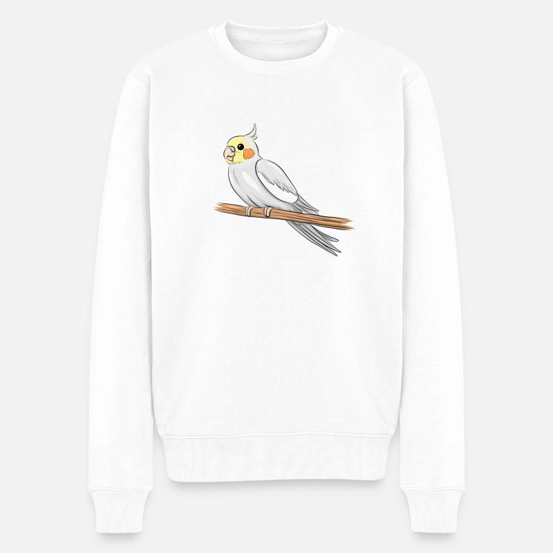 Calopsitte - Pull Premium bio Homme - blanc