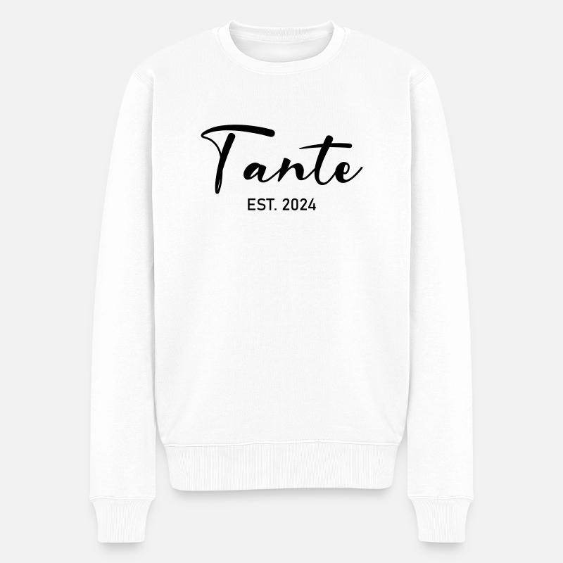 Tante - Pull Premium bio Homme - blanc
