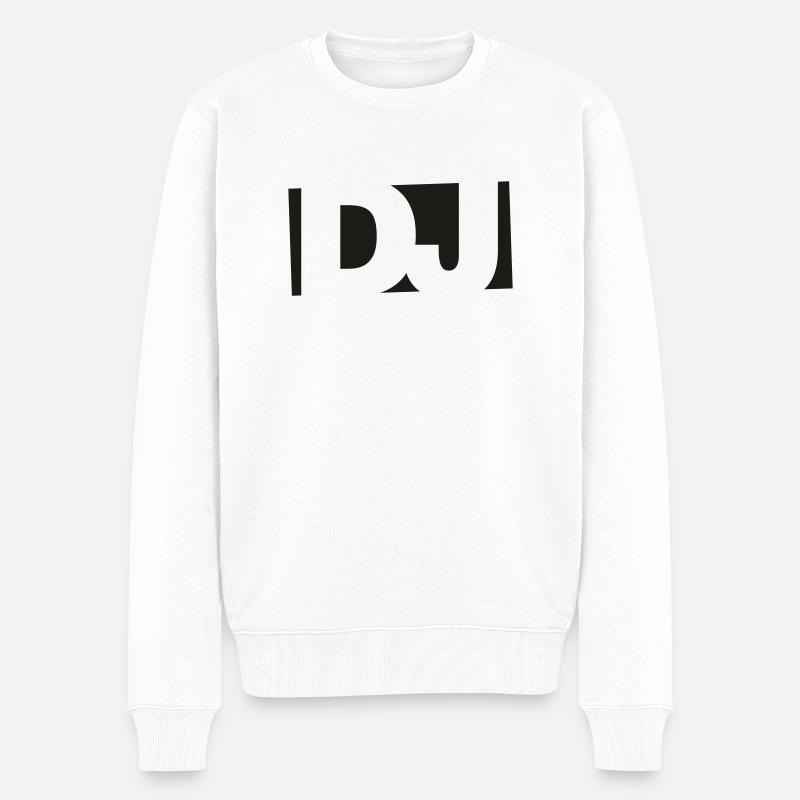 DJ 1C - Männer Premium Bio Pullover - Weiß