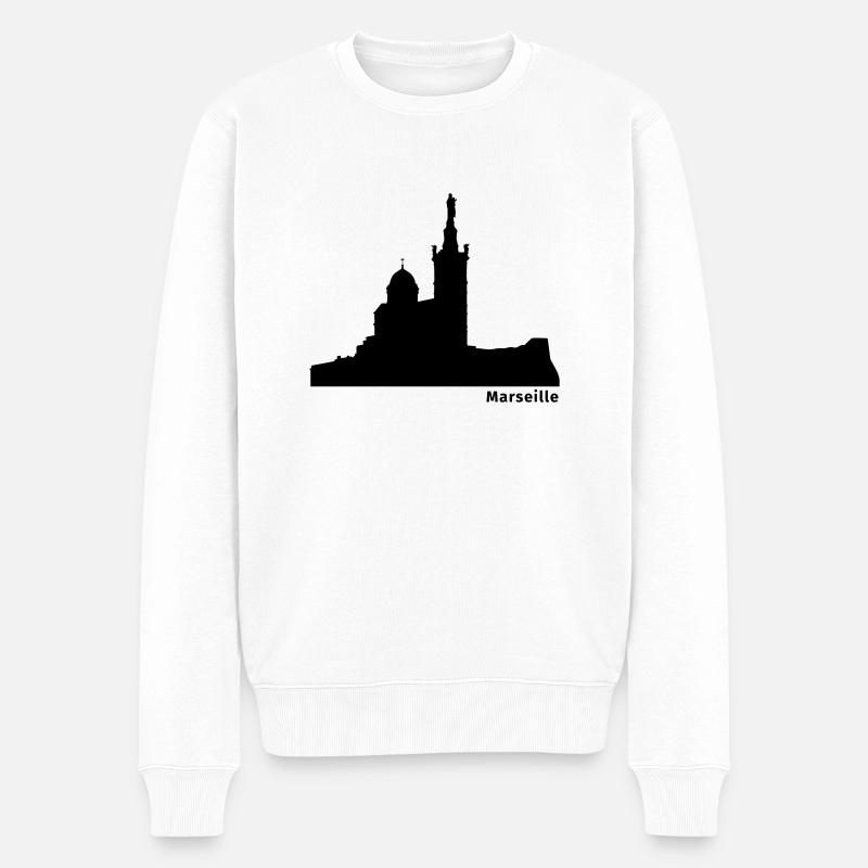 Marseille - Pull Premium bio Homme - blanc