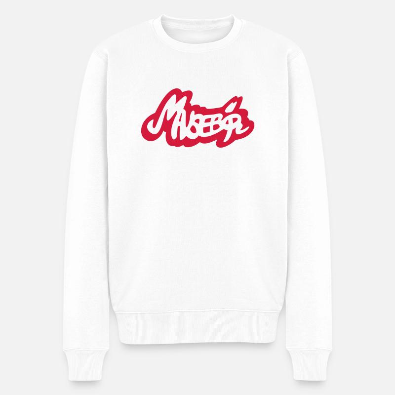 Mausebär 1f - Pull Premium bio Homme - blanc