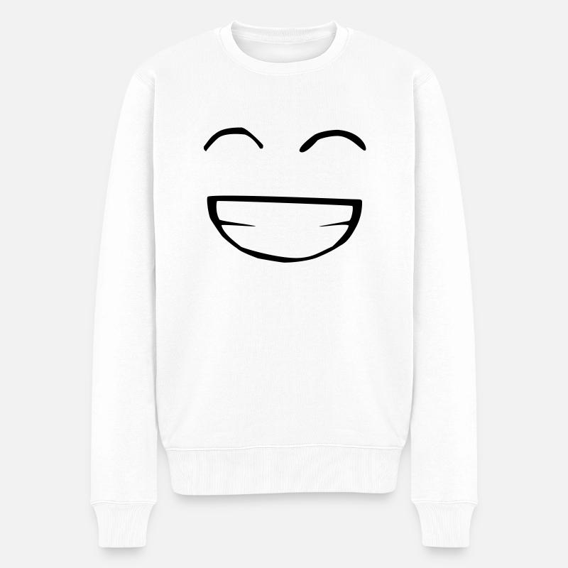 tshirtsourire - Pull Premium bio Homme - blanc