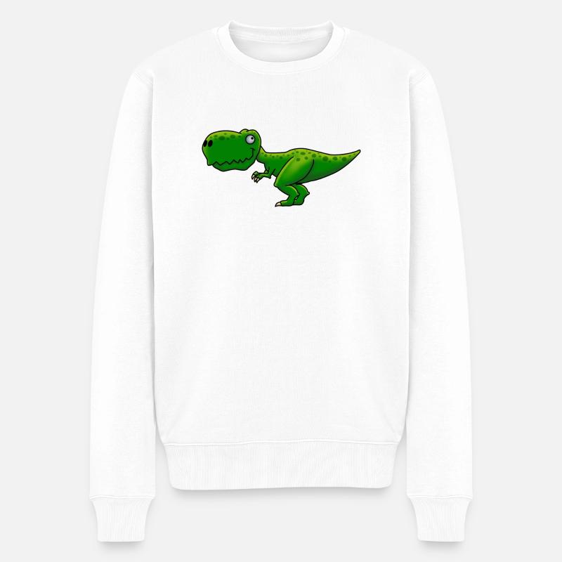 T-Rex - Pull Premium bio Homme - blanc