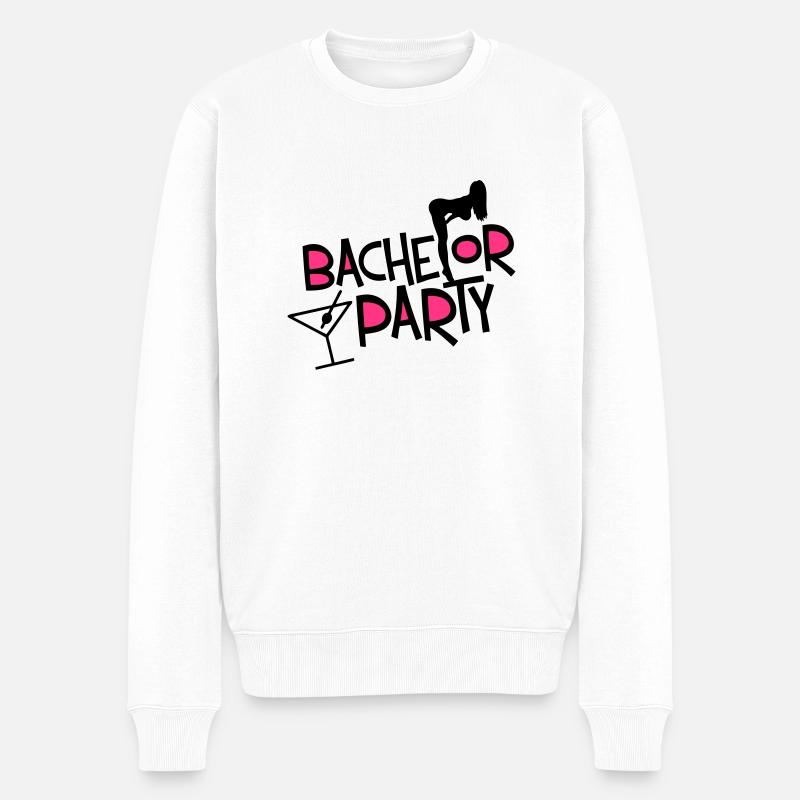 bachelor_party_sekt - Pull Premium bio Homme - blanc