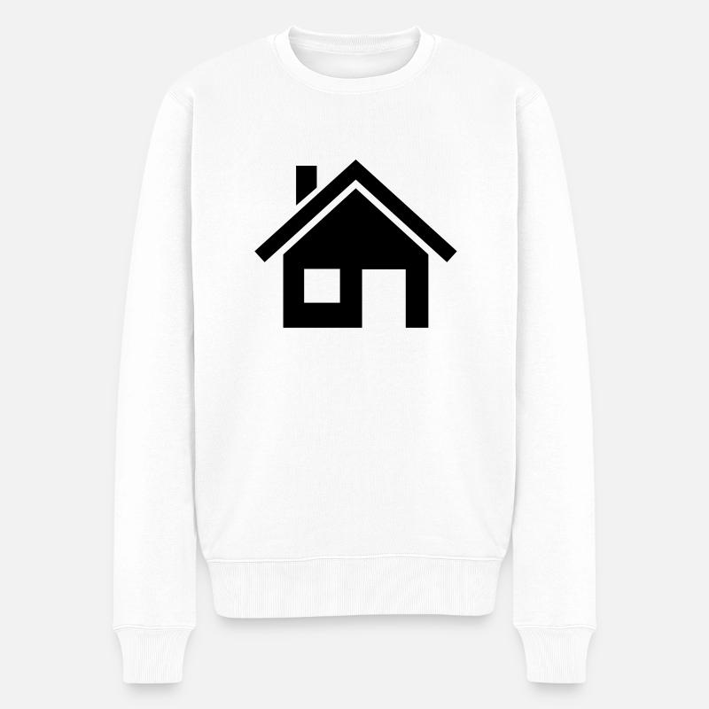 haus____f1 - Pull Premium bio Homme - blanc