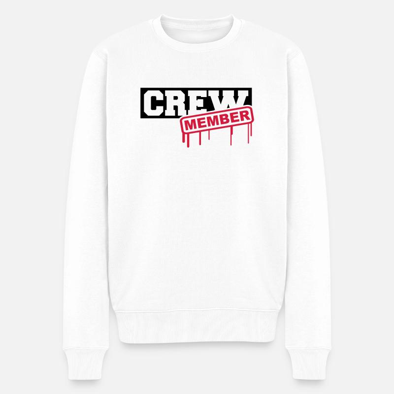 Crew Member - Pull Premium bio Homme - blanc