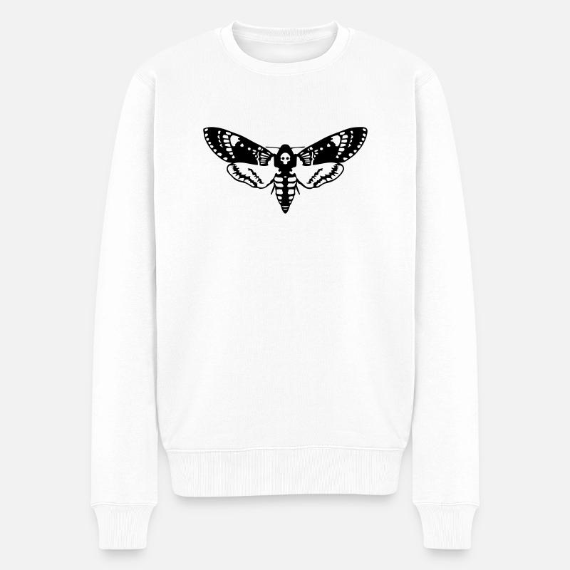 Sphinx tête de mort - Pull Premium bio Homme - blanc