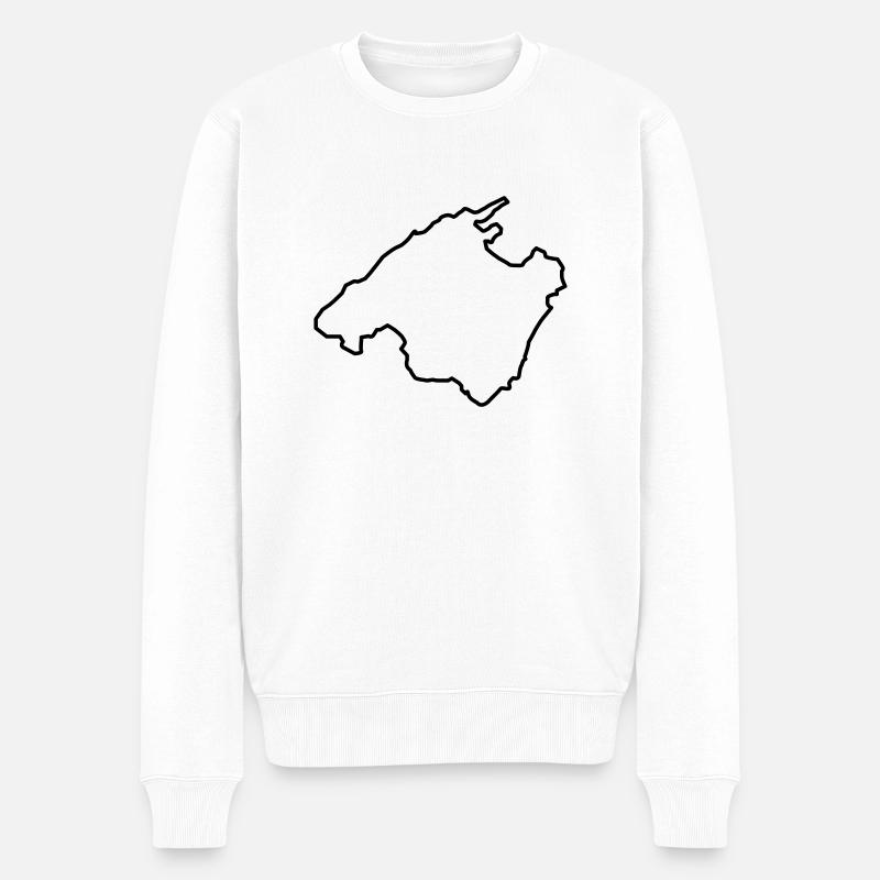 mallorca - Männer Premium Bio Pullover - Weiß