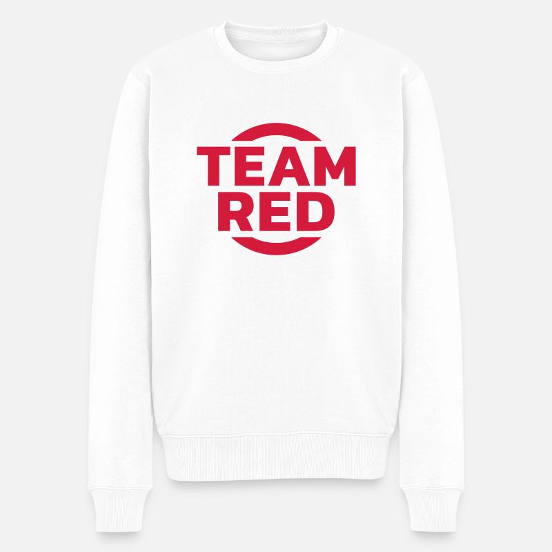 Team Red - Pull Premium bio Homme - blanc