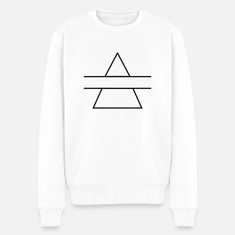 Triangle avec Banner F - Pull Premium bio Homme - blanc