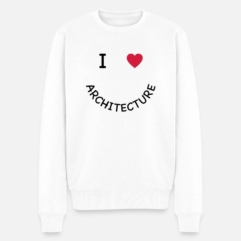 Architecture - Pull Premium bio Homme - blanc