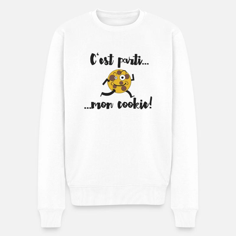 C'est parti mon cookie (c'est parti mon kiki) - Pull Premium bio Homme - blanc