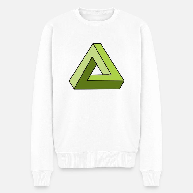 infinity infinity triangle cool gift - Men's Premium Organic Jumper - white
