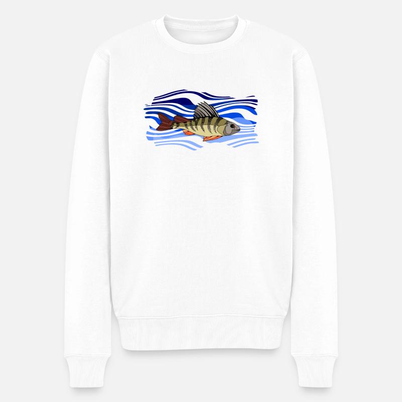 Poisson - Pull Premium bio Homme - blanc