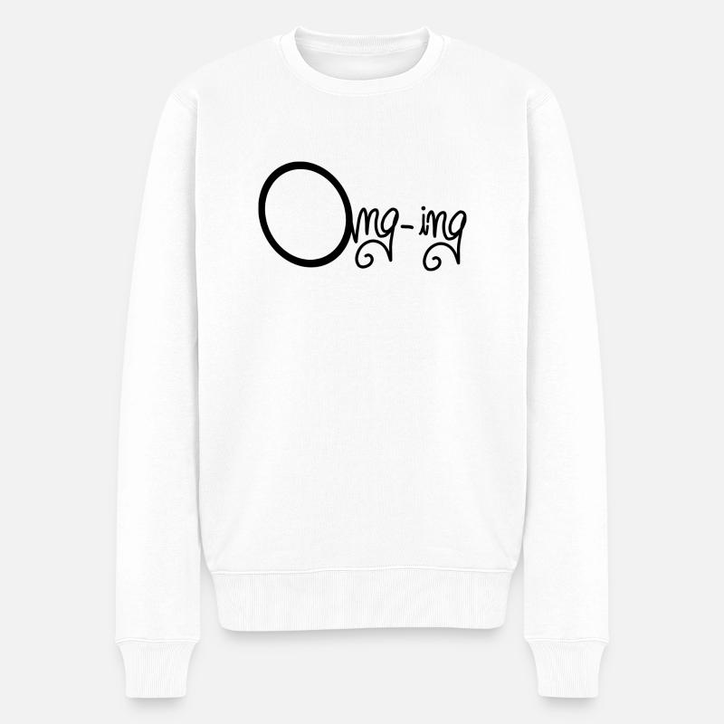 Omg - Männer Premium Bio Pullover - Weiß