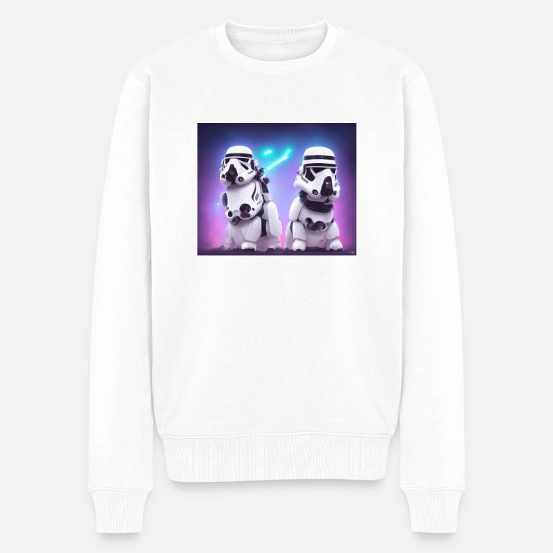 Chiens Stormtrooper - Pull Premium bio Homme - blanc
