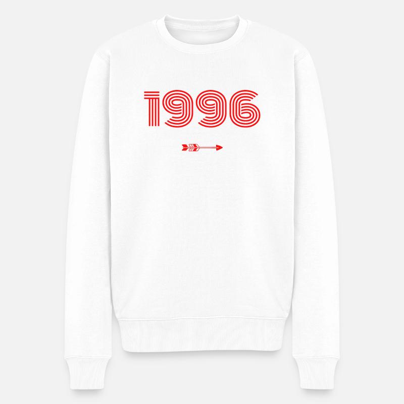 Jahrgang 1996 - Männer Premium Bio Pullover - Weiß