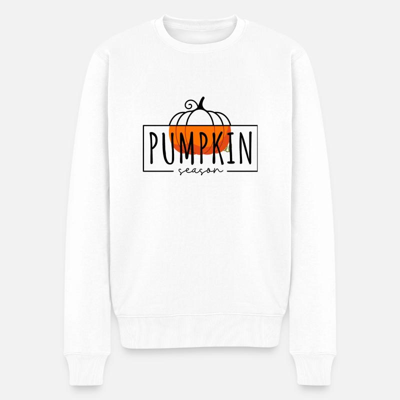 saison des citrouilles - Pull Premium bio Homme - blanc