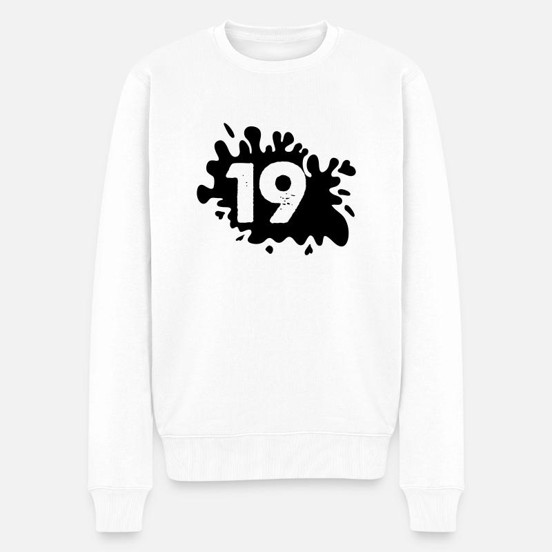 Blobs 19 - Pull Premium bio Homme - blanc