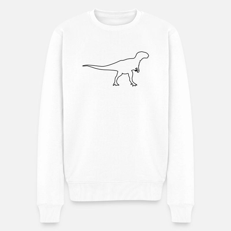 dinosaure - Pull Premium bio Homme - blanc