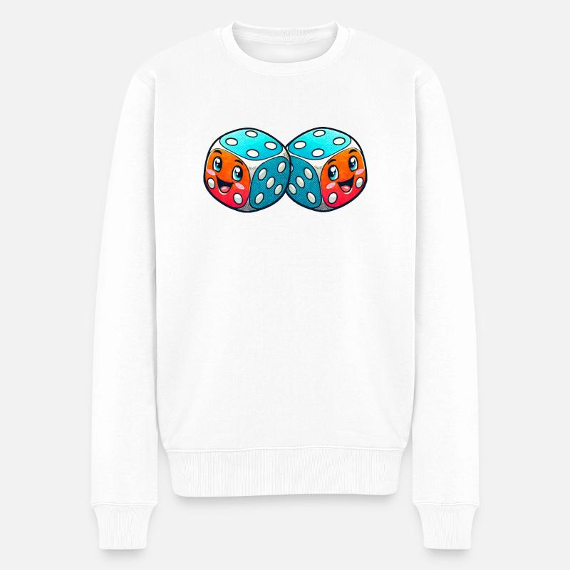 Bande dessinée Cube - Pull Premium bio Homme - blanc