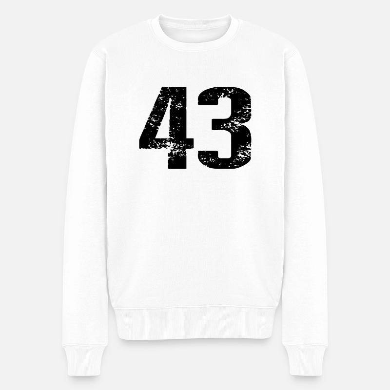 Maillot à 43 numéros - Pull Premium bio Homme - blanc