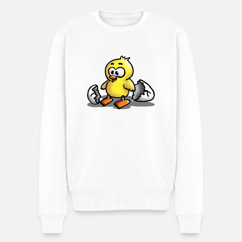 kueken_e - Pull Premium bio Homme - blanc