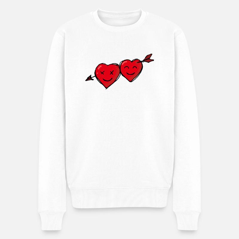 2gether - Männer Premium Bio Pullover - Weiß