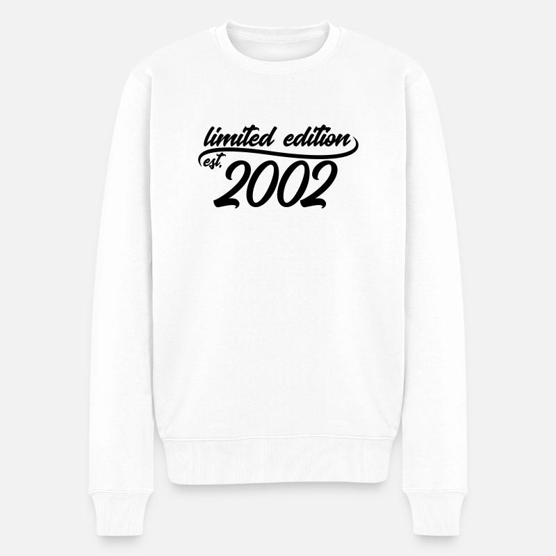 Limited Edition est 2002 - Männer Premium Bio Pullover - Weiß