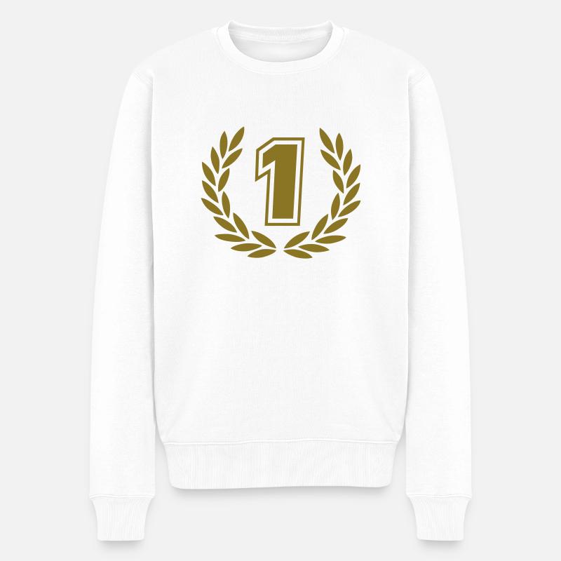 Laurel Wreath (gagnants) 02 - Pull Premium bio Homme - blanc