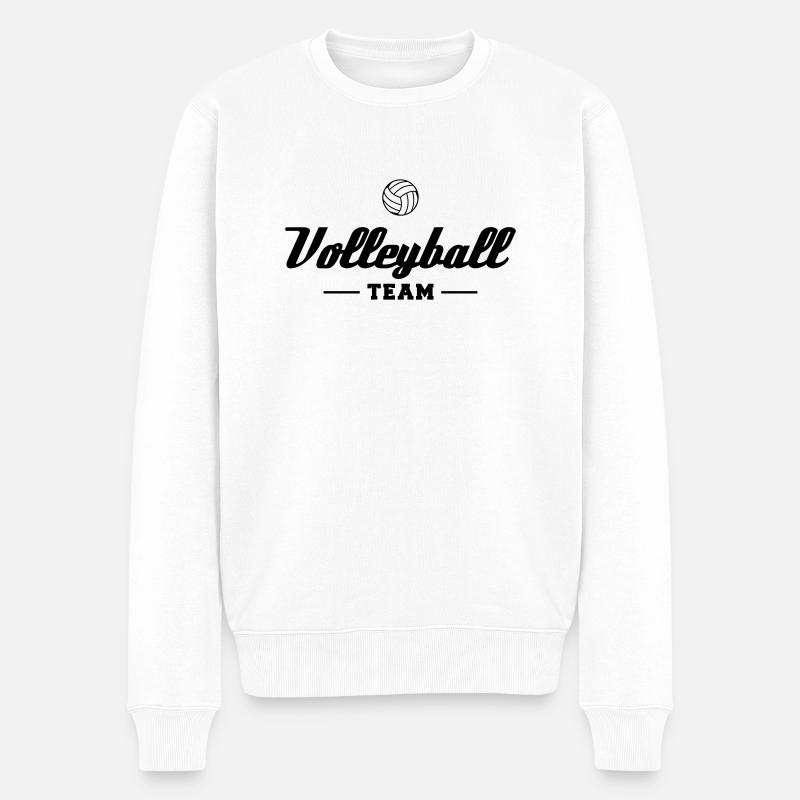 Volleyball Team - Pull Premium bio Homme - blanc